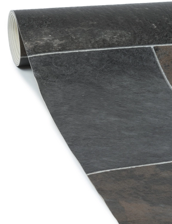 Efloor Wykładzina PCV 4m Riva Salisbury 699 Płytka Ciemny Szary
