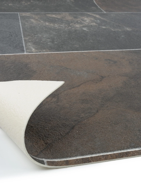 Efloor Wykładzina PCV 4m Riva Salisbury 699 Płytka Ciemny Szary