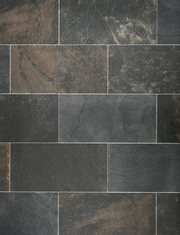 Efloor Wykładzina PCV 4m Riva Salisbury 699 Płytka Ciemny Szary