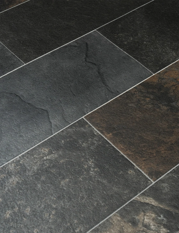 Efloor Wykładzina PCV 4m Riva Salisbury 699 Płytka Ciemny Szary