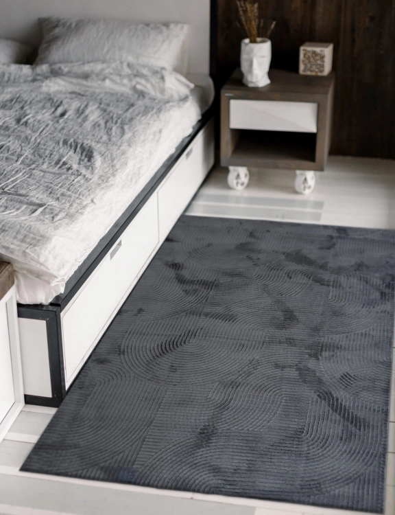 Efloor Dywan Stilo New 80x150cm AbstrakQcja Antracytowy