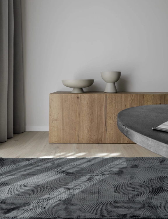 Efloor Dywan Stilo New 80x150cm AbstrakQcja Antracytowy