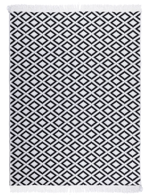 efloor Dywan Kilim Gold Romby Biały 80x150 cm