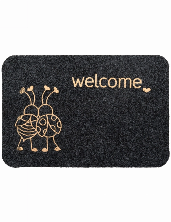 Efloor Wycieraczka At Home 40x60cm Biedronki Antracytowy