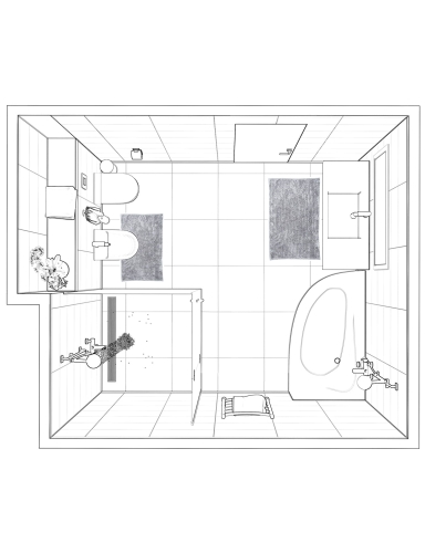 Efloor Komplet Dywaników Łazienkowych Chenille Velvet Zestaw 2szt Szary
