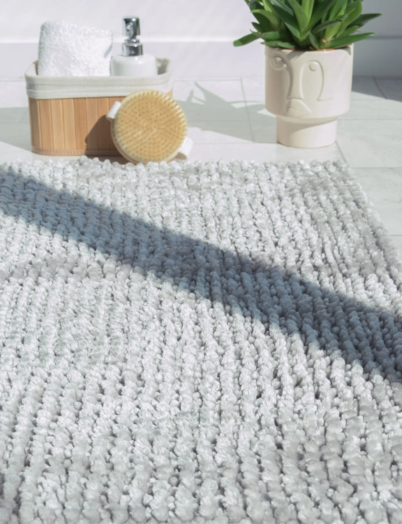 Efloor Komplet Dywaników Łazienkowych Chenille Velvet Zestaw 2szt Szary