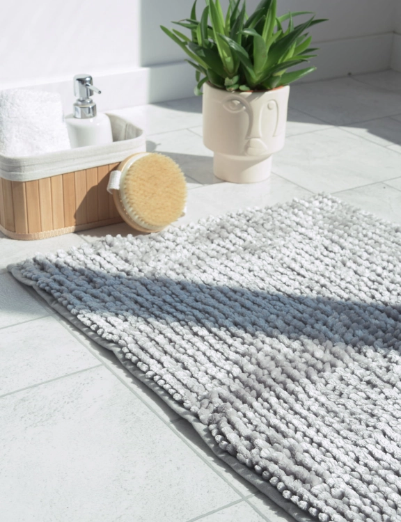 Efloor Dywanik Łazienkowy Chenille Velvet 50x80cm Szary