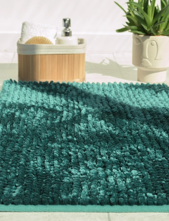 Efloor Komplet Dywaników Łazienkowych Chenille Velvet Zestaw 2szt Zielony