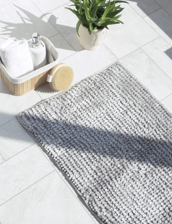 Efloor Komplet Dywaników Łazienkowych Chenille Velvet 3el Szary