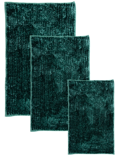 Efloor Komplet Dywaników Łazienkowych Chenille Velvet 3el Zielony