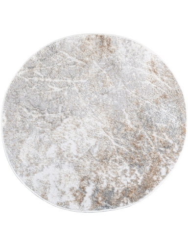 Efloor Dywan Nowoczesny Wenecja 120cm Okrągły Marmur Szary