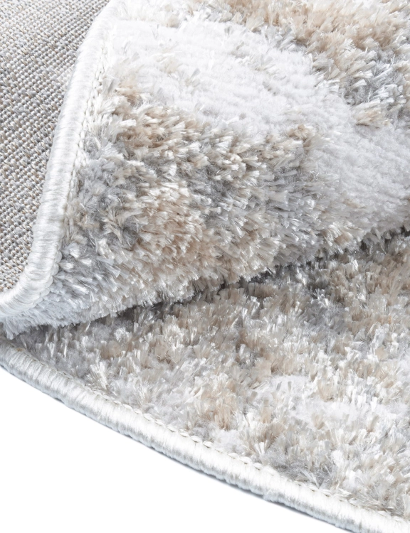 Efloor Dywan Nowoczesny Wenecja 120cm Okrągły Marmur Szary