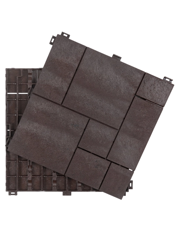 efloor_Płytka Tarasowa 30x30cm Stone Mosaic Coffe