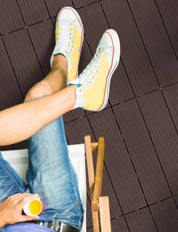 Efloor Płytka Tarasowa 45,7x45,7cm Extreme Tile Cosmopolitan Coffee