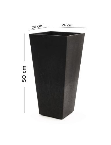 efloor_Donica Czarny Sonata 26dł.x26szer.x50wys