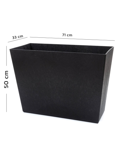 E-FLOOR Donica Czarny Sonata Trough 71dł.x33szer.x50wys.