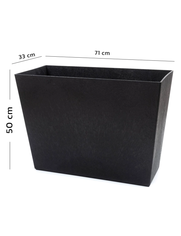 E-FLOOR Donica Czarny Sonata Trough 71dł.x33szer.x50wys.