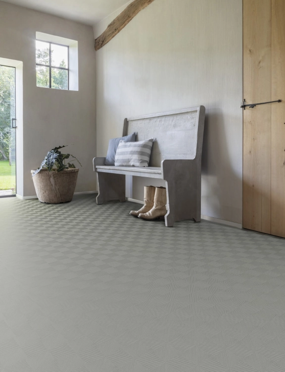 Efloor MultiSense Wykładzina PCV 2m Prato Geometria Szary