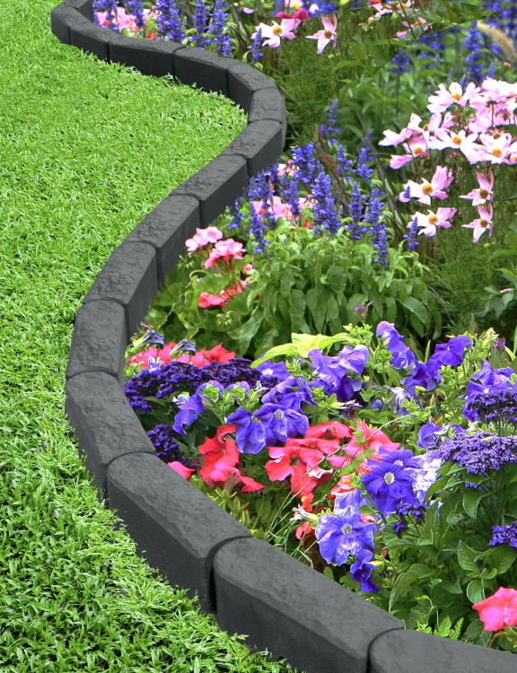 efloor_Obrzeże Trawnikowe 1 szt. Stomp Edge Grafit 30dł.x10szer.x12wys.