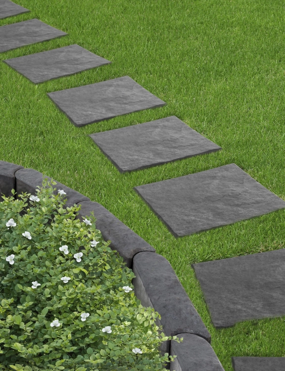 efloor_Obrzeże Trawnikowe 1 szt. Stomp Edge Grafit 30dł.x10szer.x12wys.