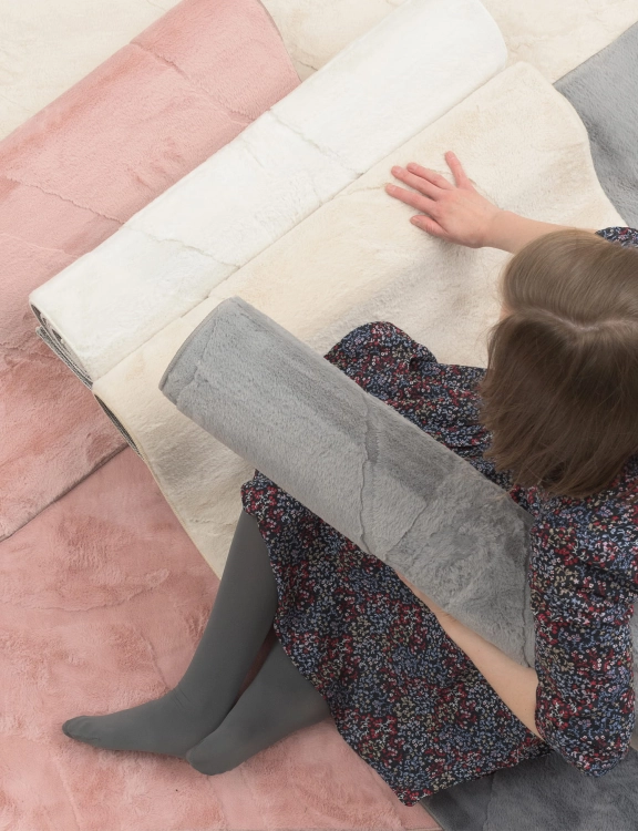 Efloor Dywan Rabbit Malmo 3D 160x220 cm Jasny Szary