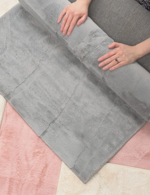 Efloor Dywan Rabbit Malmo 3D 80x150 cm Jasny Szary