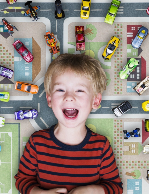 Efloor Dywan Dziecięcy Ulice 200x300cm Szary