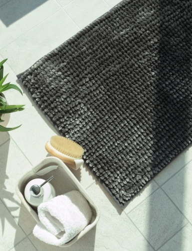 Dywanik Łazienkowy Chenille Velvet 50x80cm Grafitowy