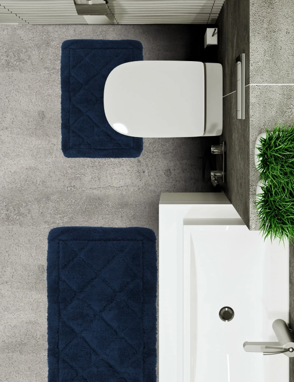 Efloor Dywanik Łazienkowy Soft 50x80cm Antypoślizgowy Granatowy