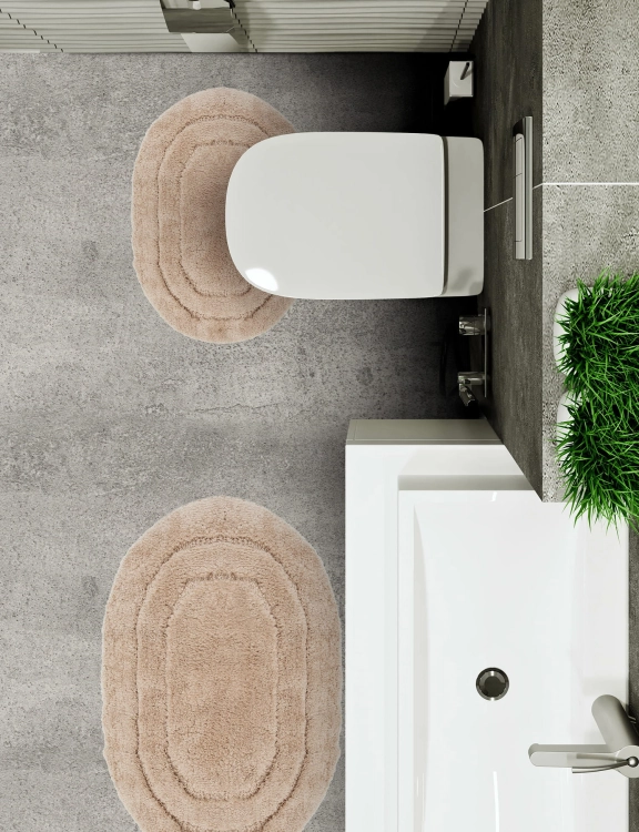 Efloor Dywanik Łazienkowy Soft 50x80cm Owal Beżowy