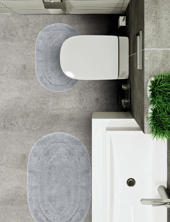 Efloor Dywanik Łazienkowy Soft 40x60cm Owal Szary