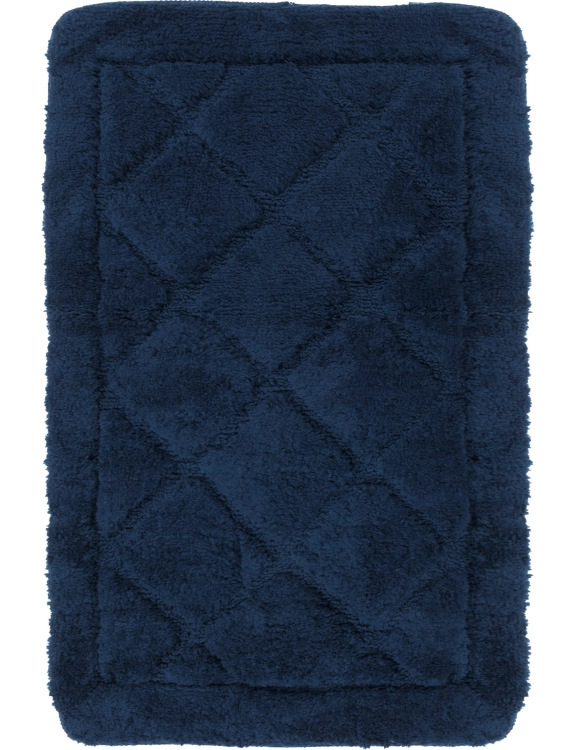 Efloor Komplet Dywaników Łazienkowych Soft 3el 50x80cm + 2x 40x60cm Antypoślizgowy Granatowy