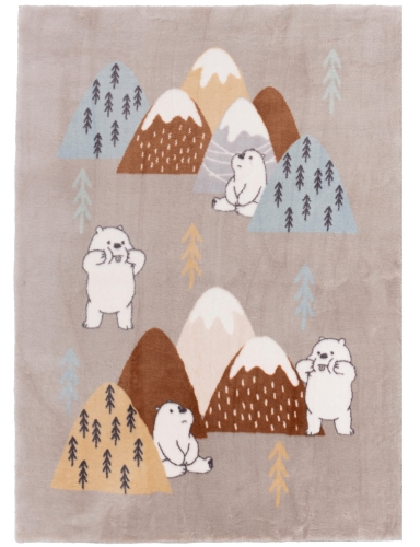 Efloor Dywan Dziecięcy Pluszowy Maximo 160x230cm Misie Beżowy