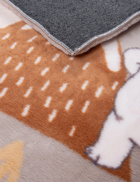 Efloor Dywan Dziecięcy Pluszowy Maximo 160x230cm Misie Beżowy