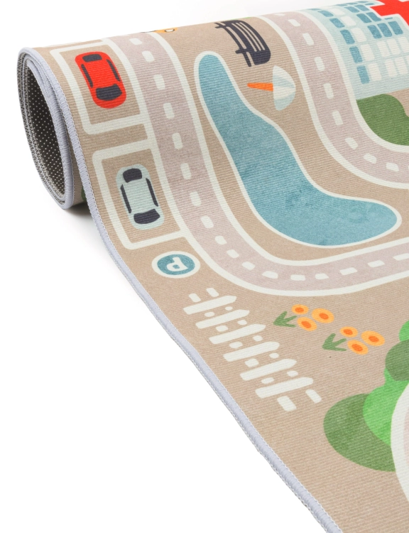 Dywan Dziecięcy Ulice 150x200cm Beżowy