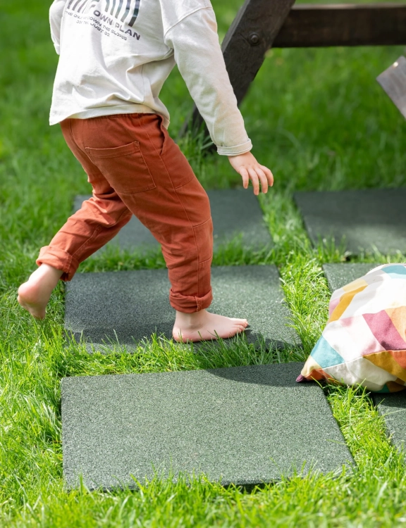 e-floor Płyta Gumowa na Plac Zabaw 50x50x2,5cm Zielony