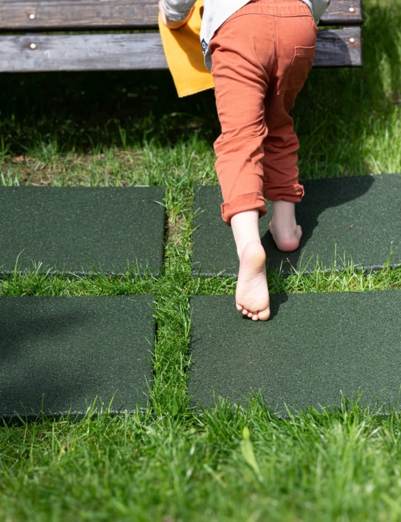e-floor Płyta Gumowa na Plac Zabaw 50x50x2,5cm Zielony
