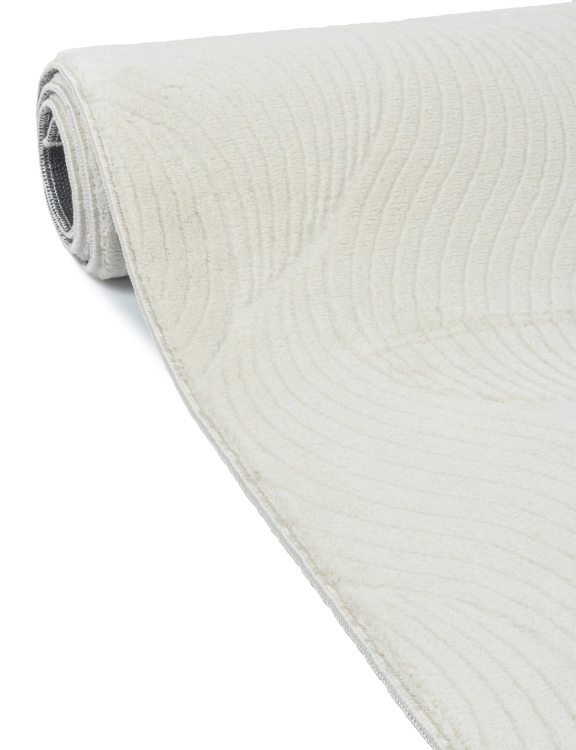 Efloor Dywan Nowoczesny Sater 80x150cm Fala Kremowy