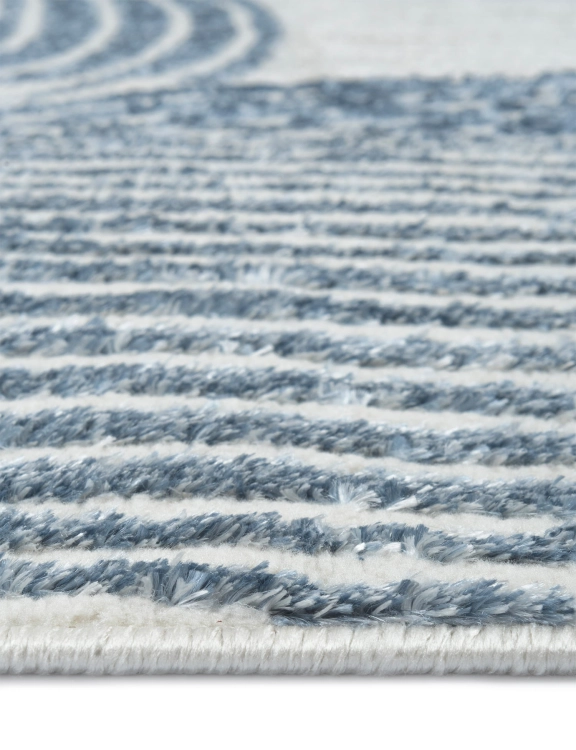 E-floor Dywan Nowoczesny Tori 67x120cm Abstrakcja Niebieski