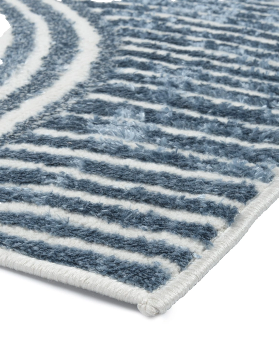 E-floor Dywan Nowoczesny Tori 67x120cm Abstrakcja Niebieski