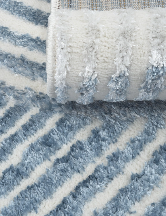 E-floor Dywan Nowoczesny Tori 67x120cm Abstrakcja Niebieski