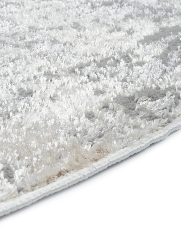 e-floor Dywan Nowoczesny Wenecja 120cm Okrągły Przecierka Szary