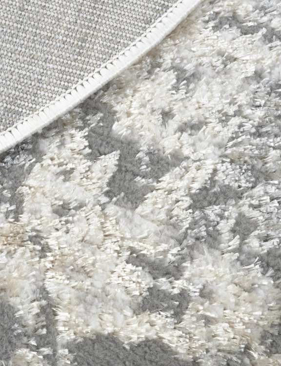 e-floor Dywan Nowoczesny Wenecja 120cm Okrągły Przecierka Szary