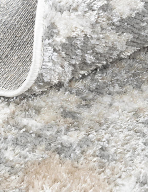 e-floor Dywan Nowoczesny Wenecja 120cm Okrągły Przecierka Szary