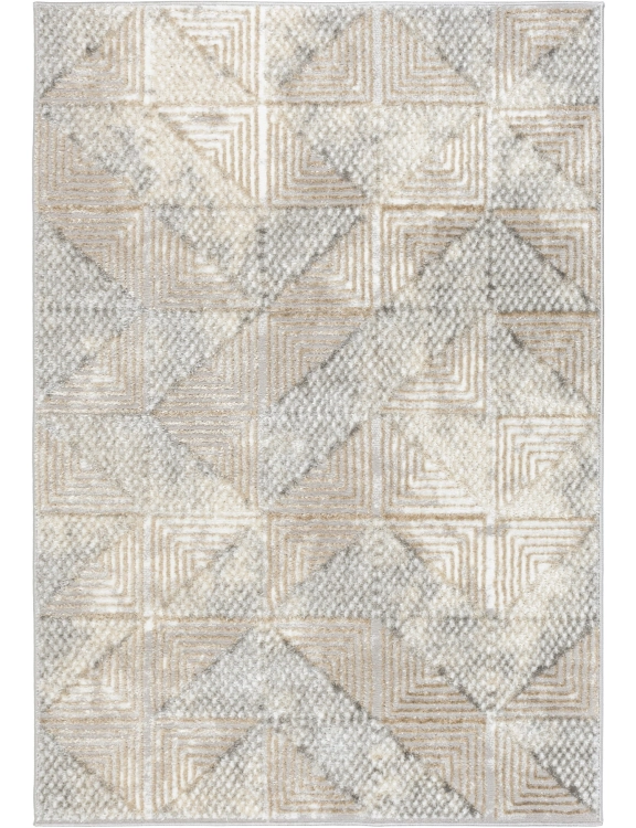 e-floor Dywan Nowoczesny Wenecja 160x230cm Geometryczny Beżowy