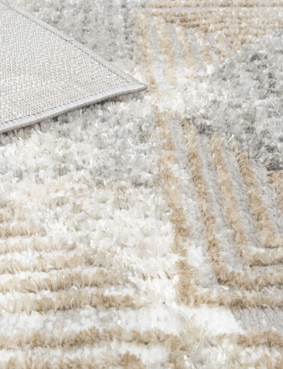 e-floor Dywan Nowoczesny Wenecja 67x120cm Geometryczny Beżowy