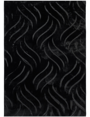 e-floor Dywan Glamour 120x170cm Fala Czarny