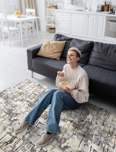 Efloor Dywan Nowoczesny Etna 160x220cm Przecierka Szary