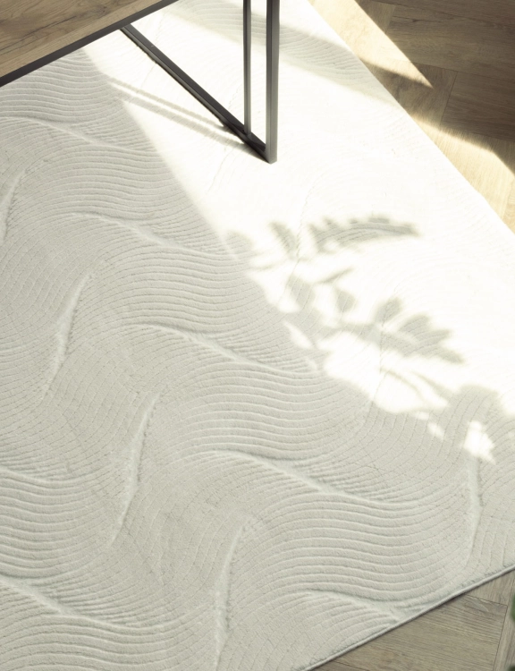 Efloor Dywan Nowoczesny Sater 120x170cm Fala Kremowy