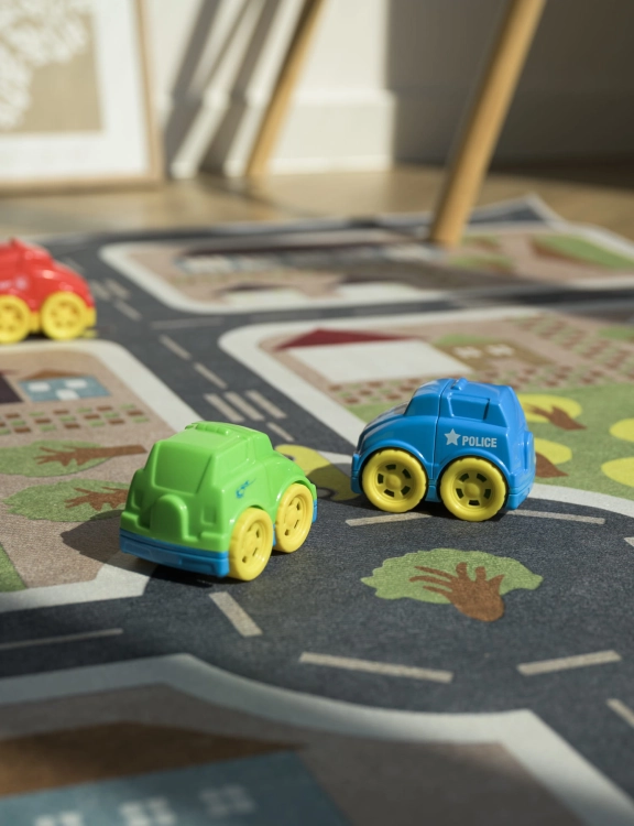 Efloor Dywan Dziecięcy Ulice 150x200cm Szary